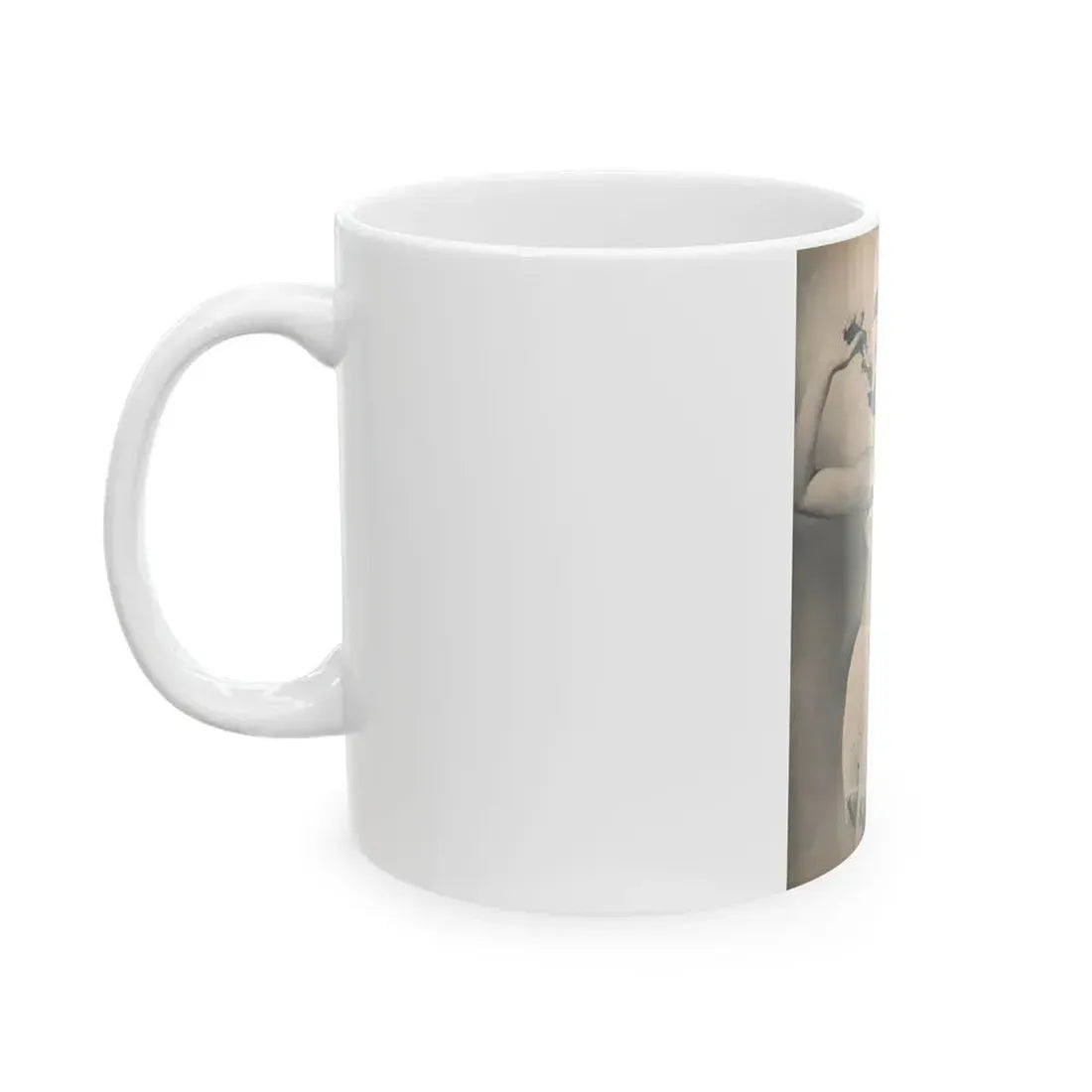 Ann Robinson #23 - 1 B&W Photo & Short Article from Glamorous Models Mag. May '50 (Vintage Female Icon) White Coffee Mug - Go Mug Yourself