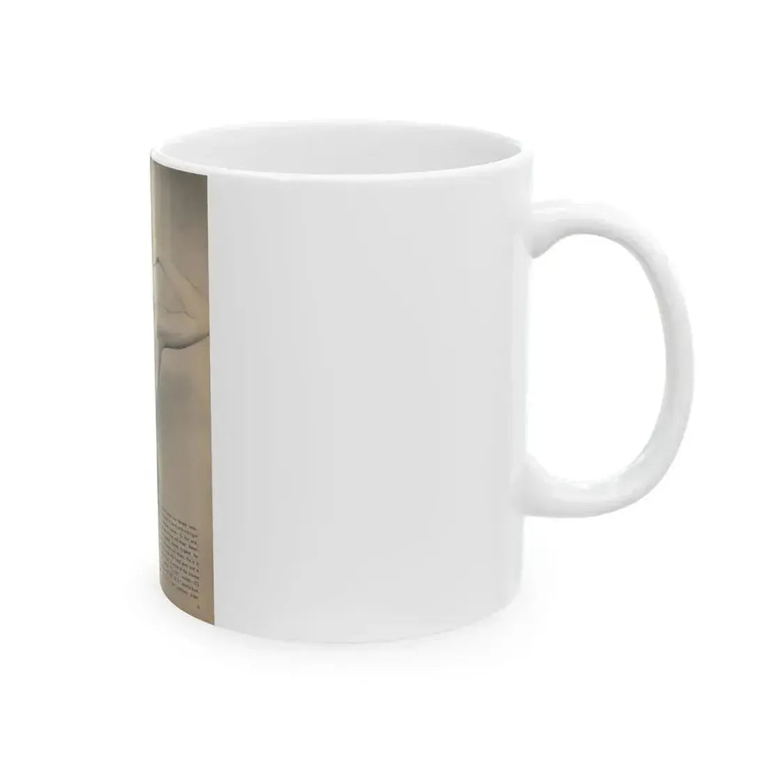 Ann Robinson #23 - 1 B&W Photo & Short Article from Glamorous Models Mag. May '50 (Vintage Female Icon) White Coffee Mug - Go Mug Yourself