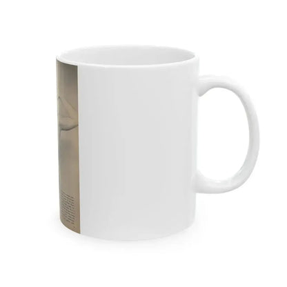 Ann Robinson #23 - 1 B&W Photo & Short Article from Glamorous Models Mag. May '50 (Vintage Female Icon) White Coffee Mug - Go Mug Yourself