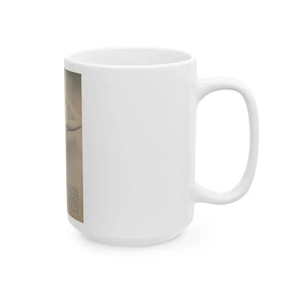 Ann Robinson #23 - 1 B&W Photo & Short Article from Glamorous Models Mag. May '50 (Vintage Female Icon) White Coffee Mug - Go Mug Yourself