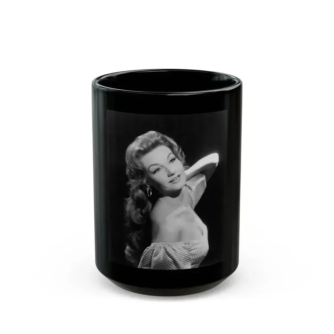 Ann Robinson #24 (Vintage Female Icon) Black Coffee Mug 15oz - Go Mug Yourself