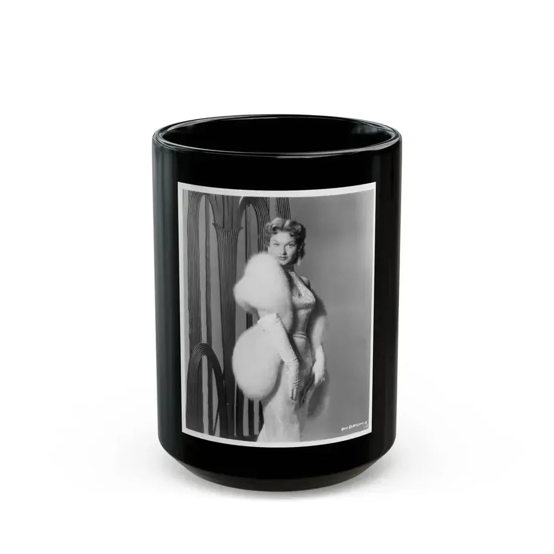 Ann Robinson #25 (Vintage Female Icon) Black Coffee Mug 15oz - Go Mug Yourself