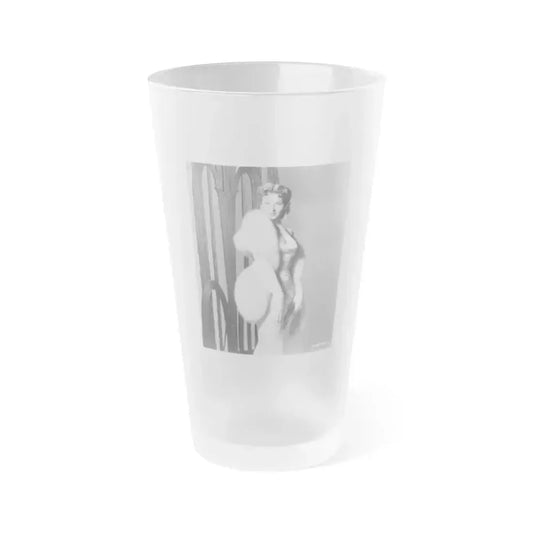 Ann Robinson #25 (Vintage Female Icon) Frosted Pint Glass 16oz 16oz Frosted - Go Mug Yourself