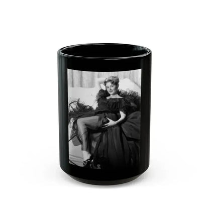 Ann Robinson #27 (Vintage Female Icon) Black Coffee Mug 15oz - Go Mug Yourself