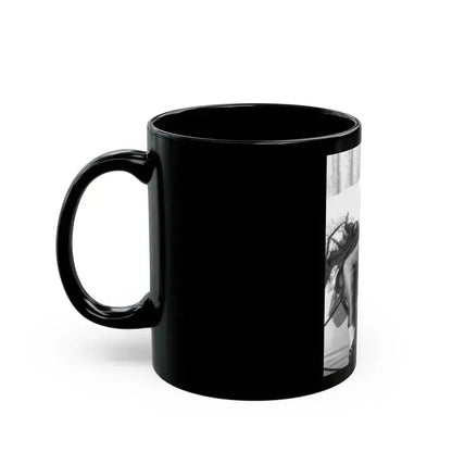 Ann Robinson #27 (Vintage Female Icon) Black Coffee Mug - Go Mug Yourself