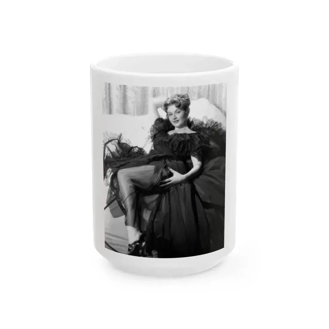 Ann Robinson #27 (Vintage Female Icon) White Coffee Mug 15oz - Go Mug Yourself
