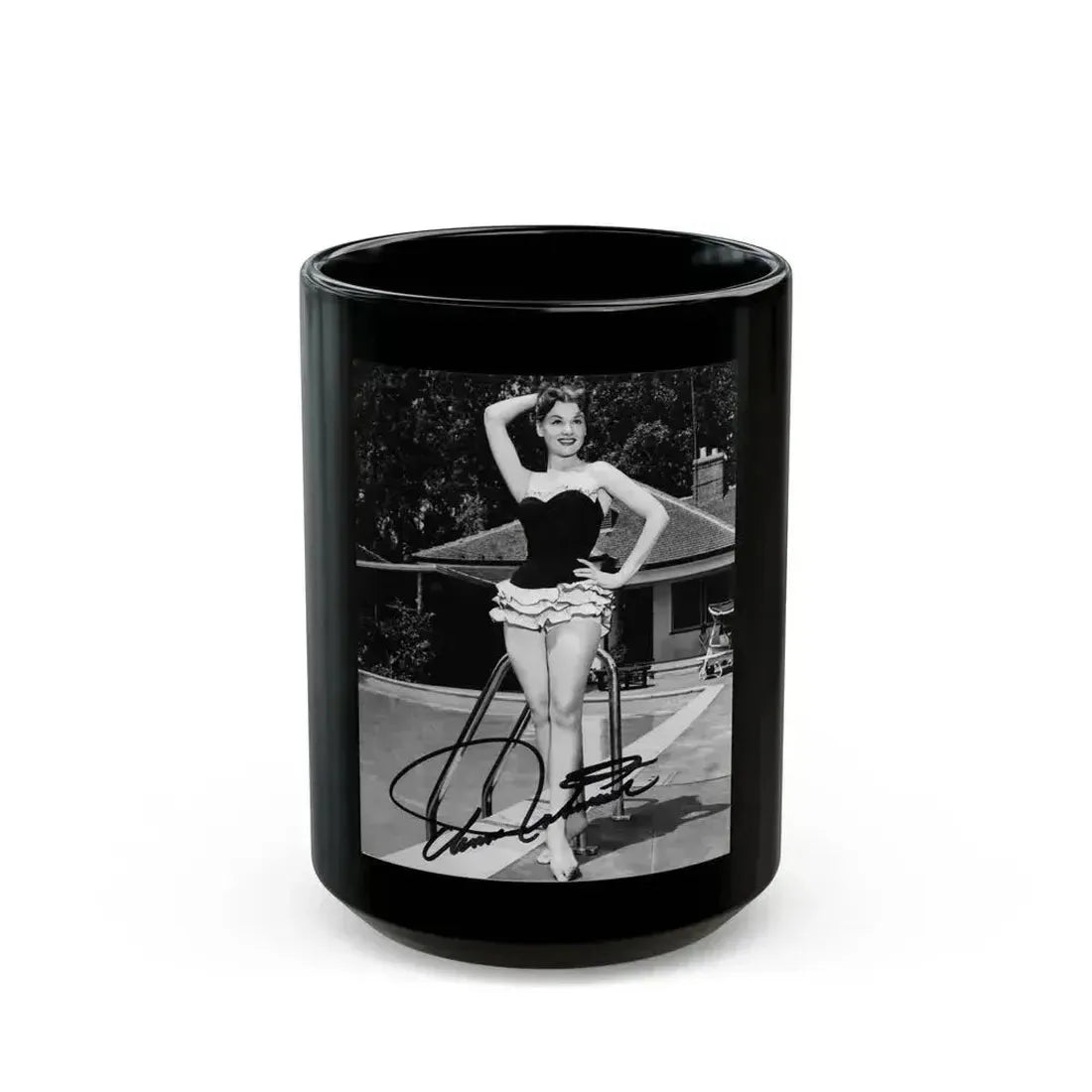 Ann Robinson #28 (Vintage Female Icon) Black Coffee Mug 15oz - Go Mug Yourself