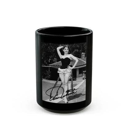 Ann Robinson #28 (Vintage Female Icon) Black Coffee Mug 15oz - Go Mug Yourself