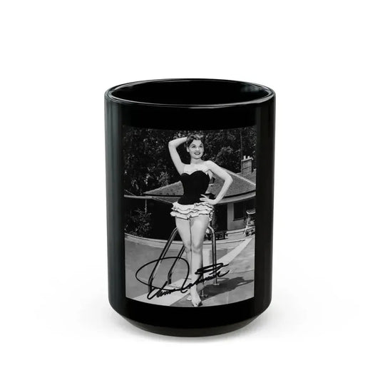 Ann Robinson #28 (Vintage Female Icon) Black Coffee Mug 15oz - Go Mug Yourself