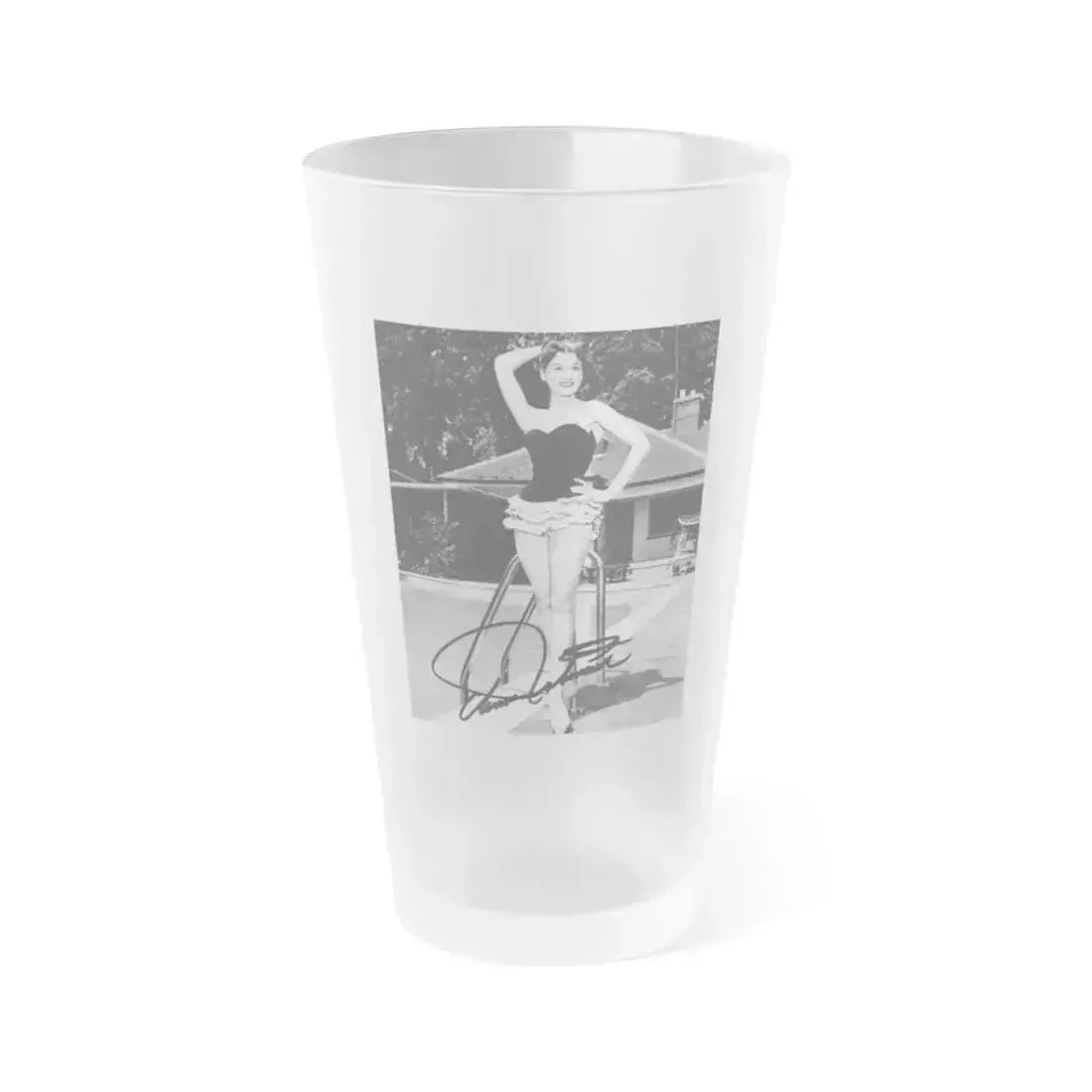 Ann Robinson #28 (Vintage Female Icon) Frosted Pint Glass 16oz 16oz Frosted - Go Mug Yourself