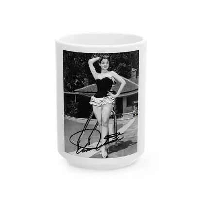 Ann Robinson #28 (Vintage Female Icon) White Coffee Mug 15oz - Go Mug Yourself