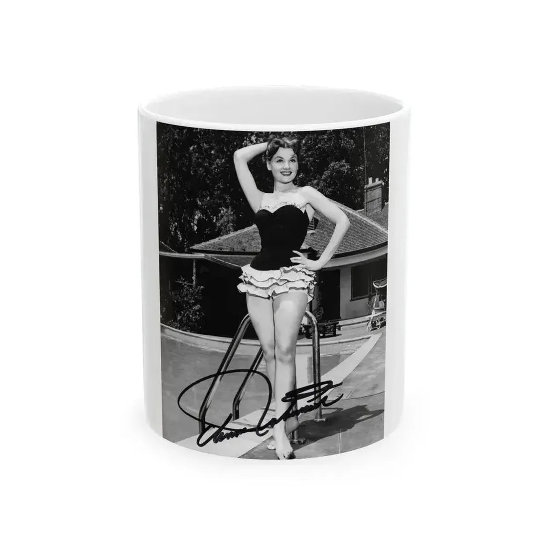Ann Robinson #28 (Vintage Female Icon) White Coffee Mug - Go Mug Yourself