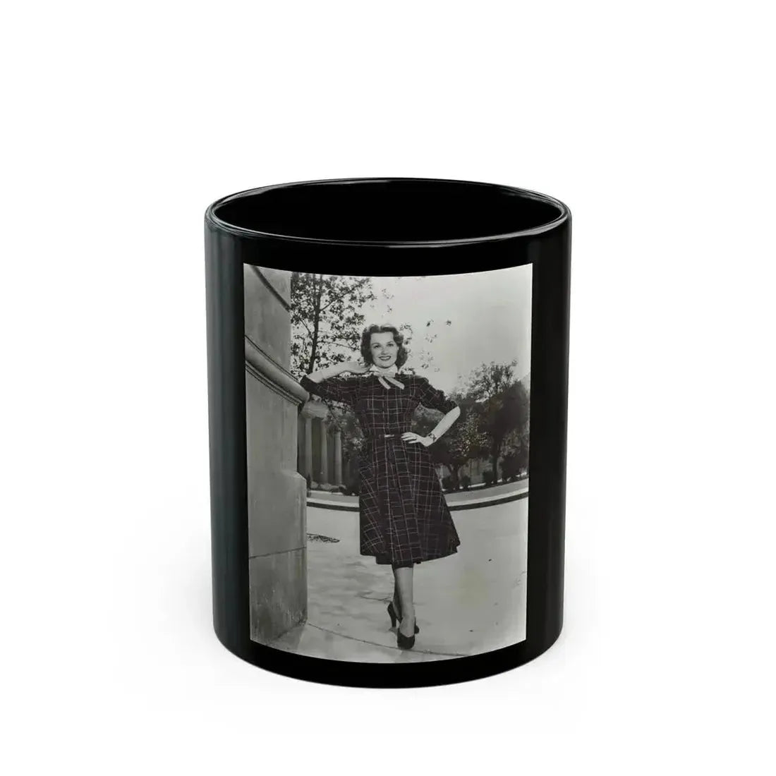 Ann Robinson #29 (Vintage Female Icon) Black Coffee Mug 11oz - Go Mug Yourself