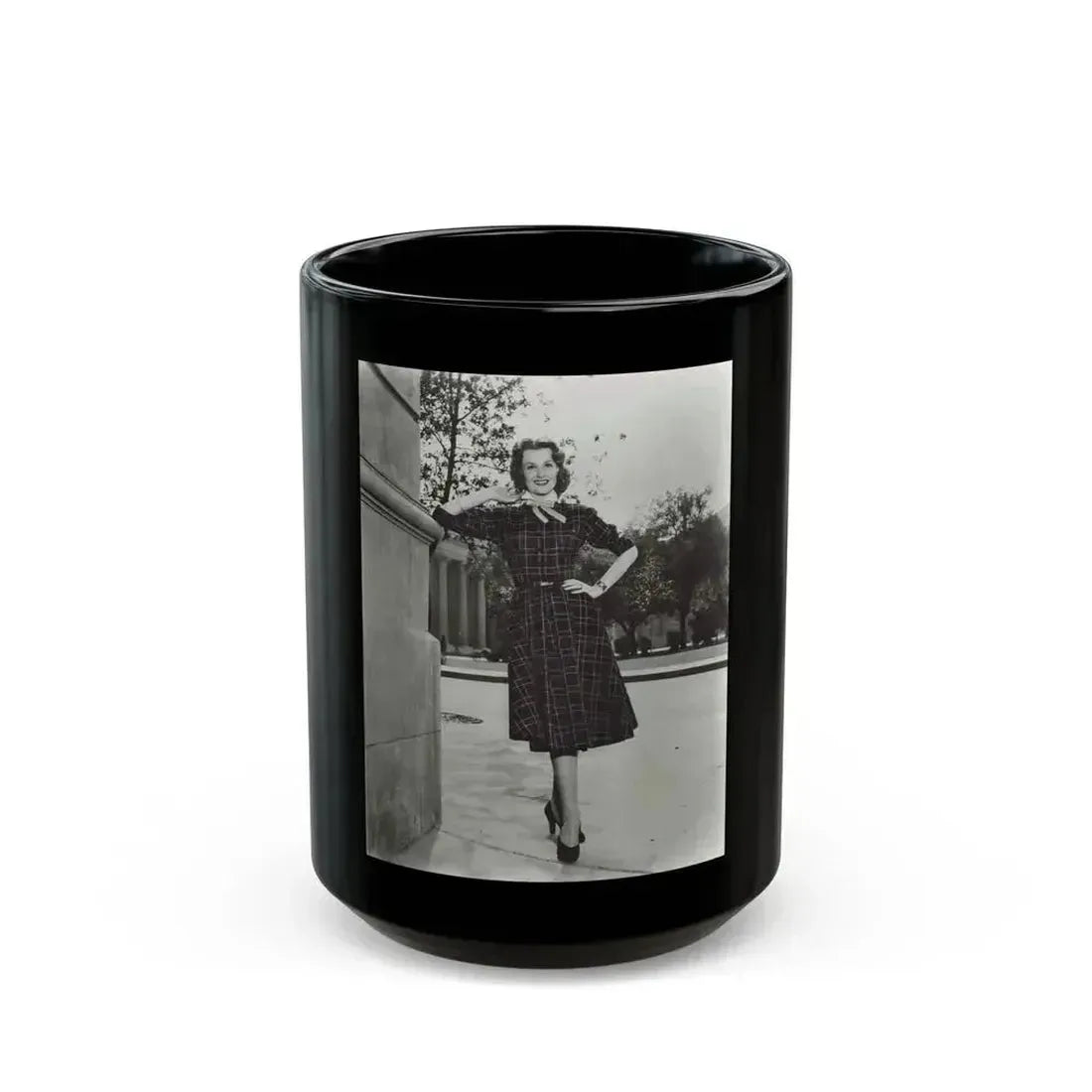 Ann Robinson #29 (Vintage Female Icon) Black Coffee Mug 15oz - Go Mug Yourself