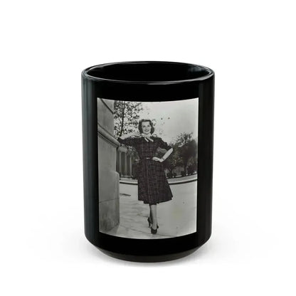 Ann Robinson #29 (Vintage Female Icon) Black Coffee Mug 15oz - Go Mug Yourself