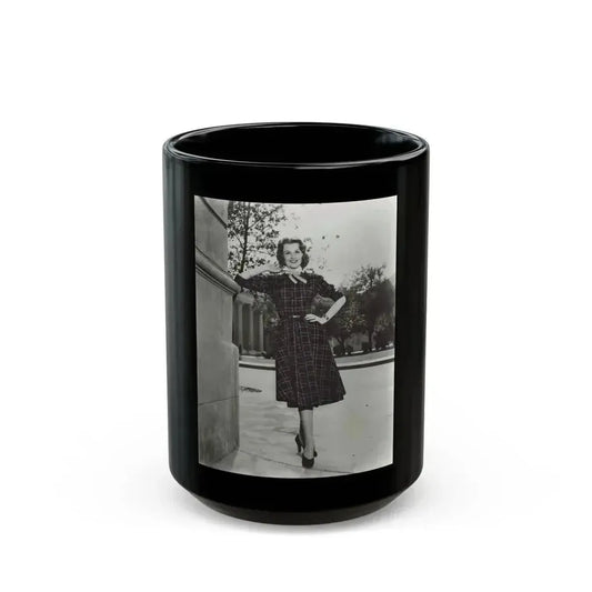 Ann Robinson #29 (Vintage Female Icon) Black Coffee Mug 15oz - Go Mug Yourself