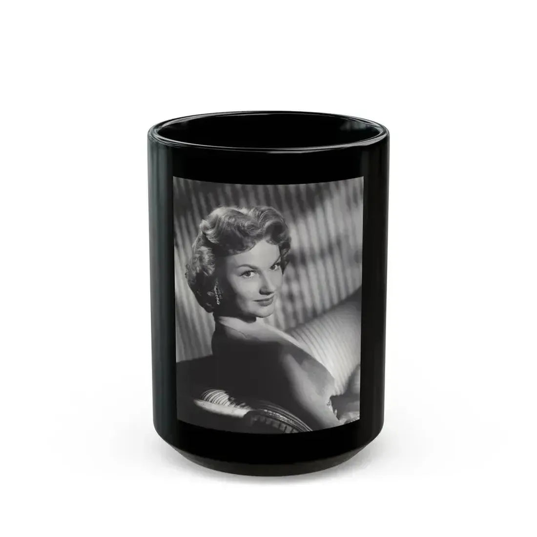 Ann Robinson #39 (Vintage Female Icon) Black Coffee Mug 15oz - Go Mug Yourself