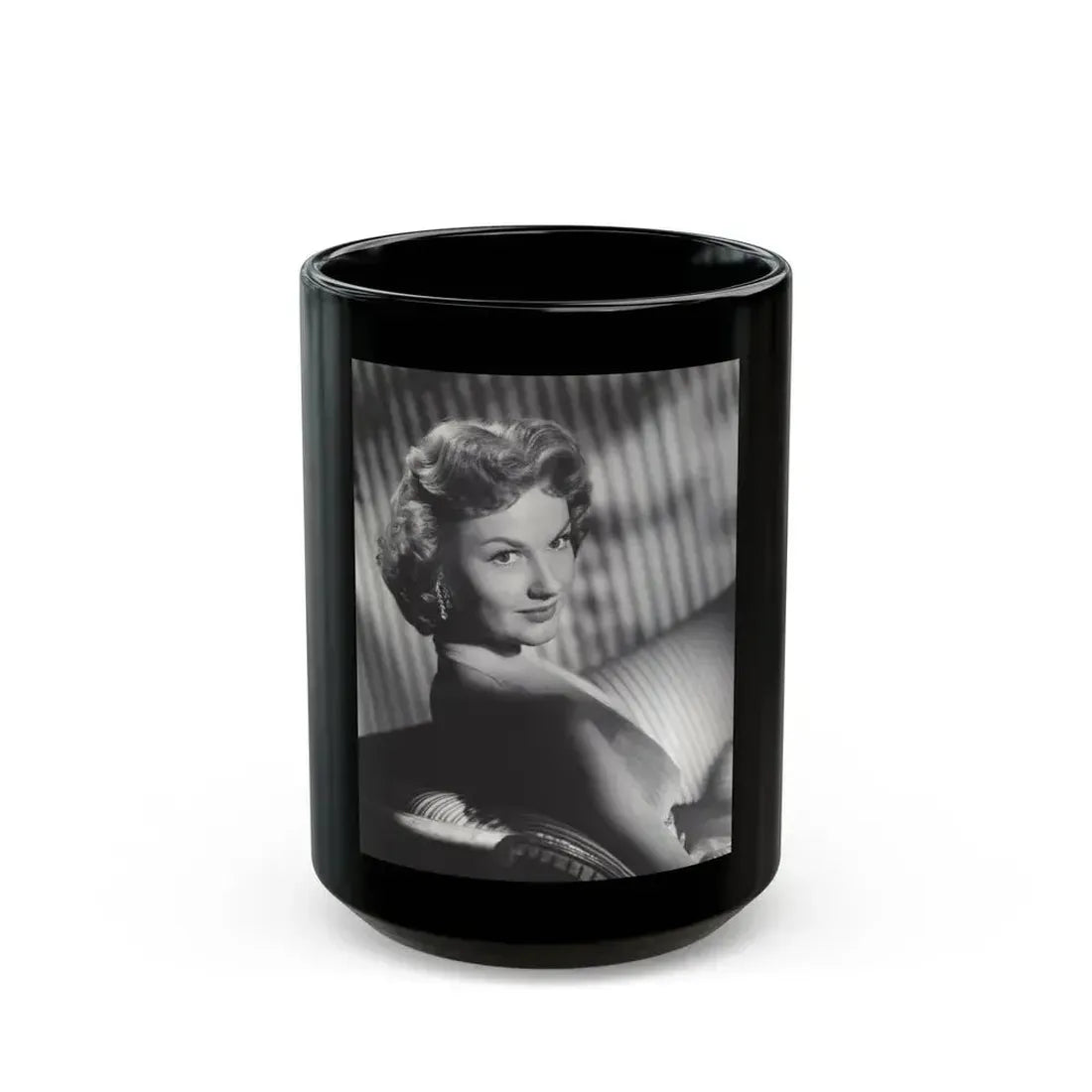 Ann Robinson #39 (Vintage Female Icon) Black Coffee Mug 15oz - Go Mug Yourself