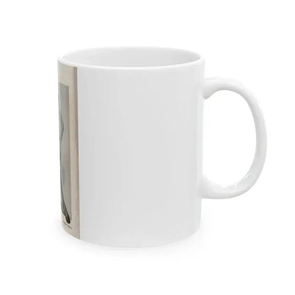 Ann Robinson #40 - 1 B&W Medium Size Full Body Leggy Cheesecake Photo from DE LACH Dutch Film Star Mag. 4-24-59 (Vintage Female Icon) White Coffee Mug - Go Mug Yourself