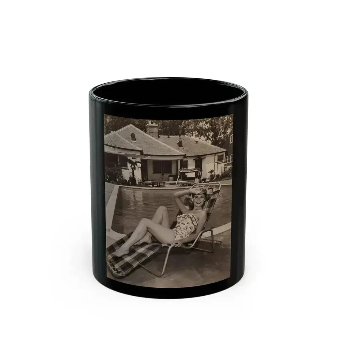 Ann Robinson #41 (Vintage Female Icon) Black Coffee Mug 11oz - Go Mug Yourself