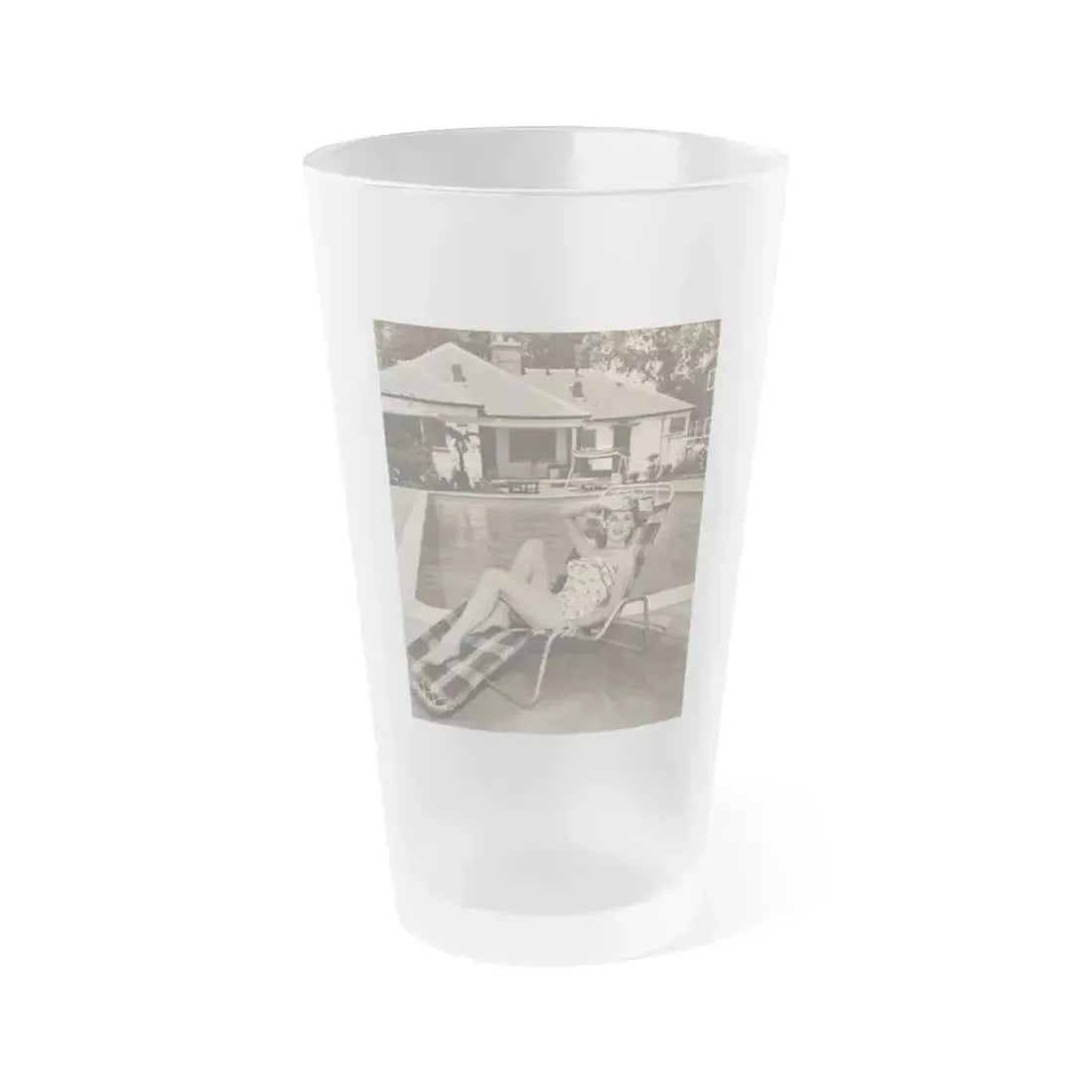 Ann Robinson #41 (Vintage Female Icon) Frosted Pint Glass 16oz 16oz Frosted - Go Mug Yourself