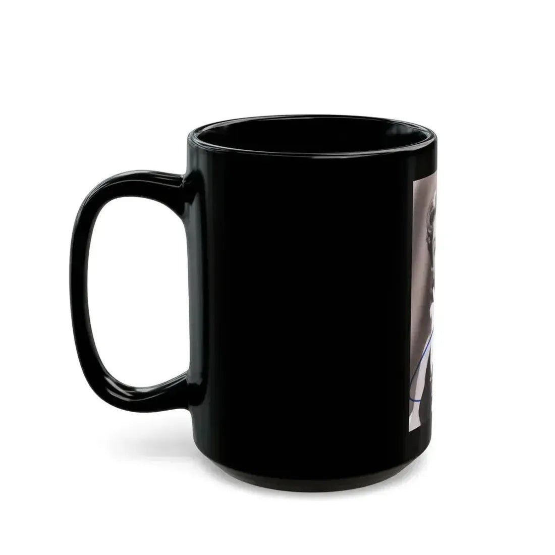 Ann Robinson #42 - 4x6 B&W Signed Glamour Head & Shoulder Photo (Vintage Female Icon) Black Coffee Mug - Go Mug Yourself