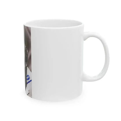 Ann Robinson #42 - 4x6 B&W Signed Glamour Head & Shoulder Photo (Vintage Female Icon) White Coffee Mug - Go Mug Yourself