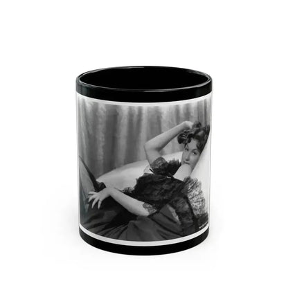Ann Robinson #5 (Vintage Female Icon) Black Coffee Mug 11oz - Go Mug Yourself