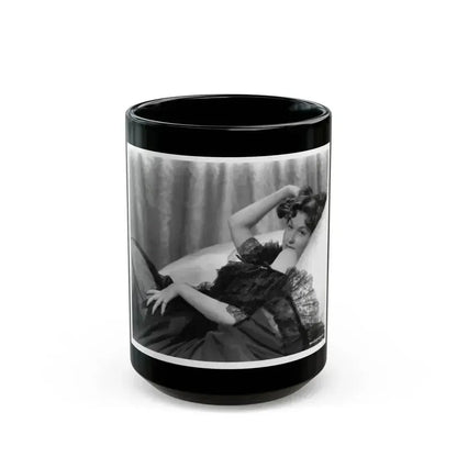 Ann Robinson #5 (Vintage Female Icon) Black Coffee Mug 15oz - Go Mug Yourself