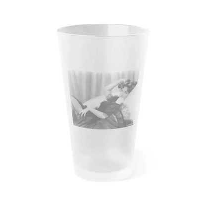 Ann Robinson #5 (Vintage Female Icon) Frosted Pint Glass 16oz 16oz Frosted - Go Mug Yourself
