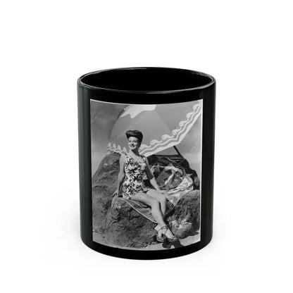 Ann Savage #13 (Vintage Female Icon) Black Coffee Mug 11oz - Go Mug Yourself