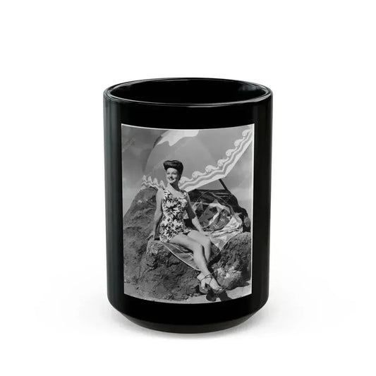 Ann Savage #13 (Vintage Female Icon) Black Coffee Mug 15oz - Go Mug Yourself