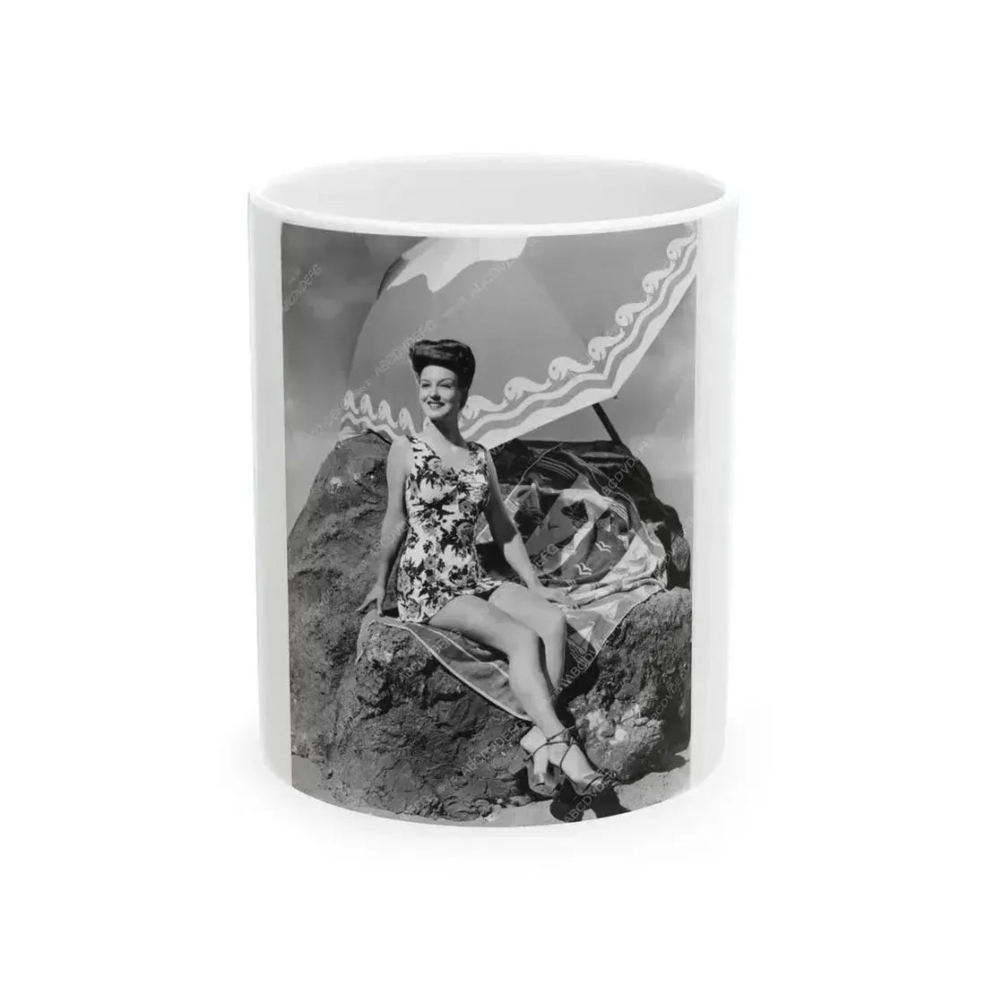 Ann Savage #13 (Vintage Female Icon) White Coffee Mug 11oz - Go Mug Yourself