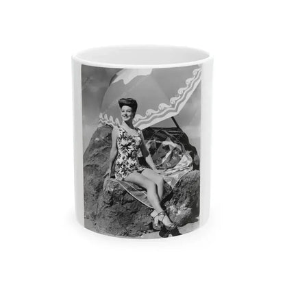 Ann Savage #13 (Vintage Female Icon) White Coffee Mug 11oz - Go Mug Yourself