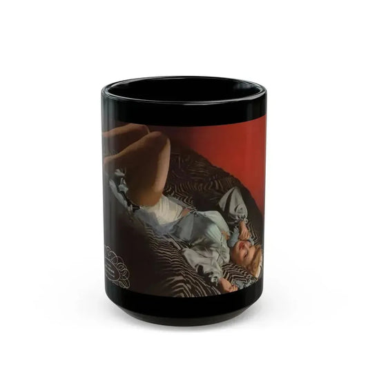 Ann Savage #17 (Vintage Female Icon) Black Coffee Mug 15oz - Go Mug Yourself