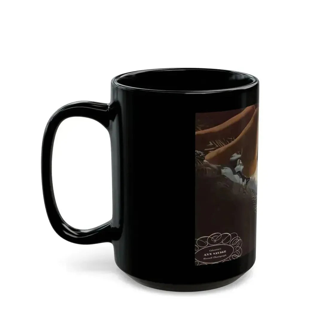 Ann Savage #17 (Vintage Female Icon) Black Coffee Mug - Go Mug Yourself