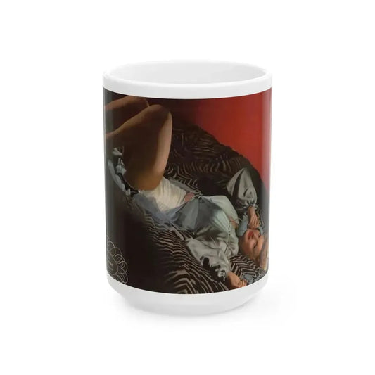 Ann Savage #17 (Vintage Female Icon) White Coffee Mug 15oz - Go Mug Yourself