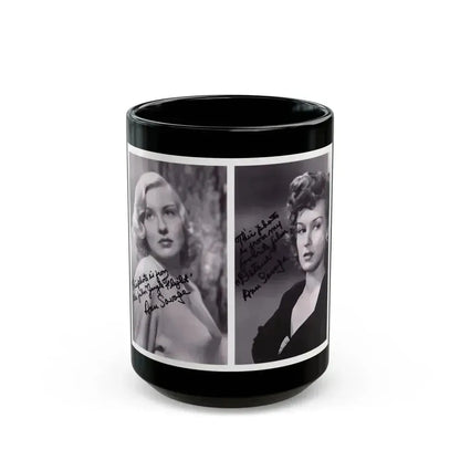 Ann Savage #30 (Vintage Female Icon) Black Coffee Mug 15oz - Go Mug Yourself