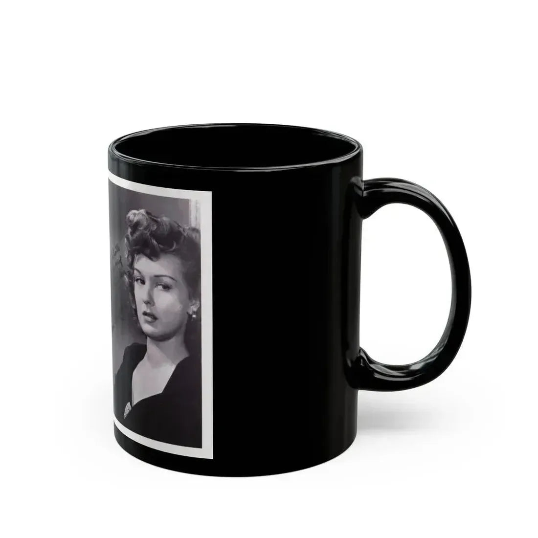 Ann Savage #30 (Vintage Female Icon) Black Coffee Mug - Go Mug Yourself