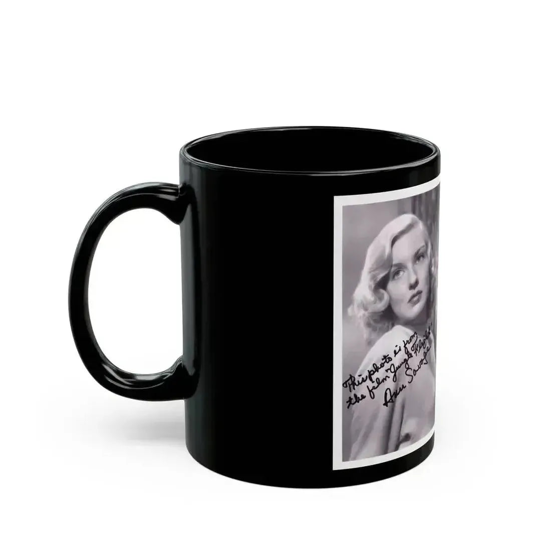 Ann Savage #30 (Vintage Female Icon) Black Coffee Mug - Go Mug Yourself