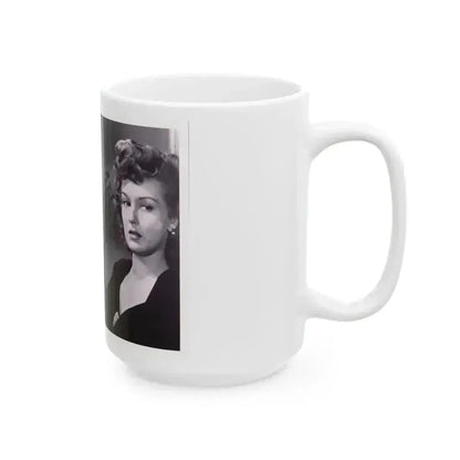 Ann Savage #30 (Vintage Female Icon) White Coffee Mug - Go Mug Yourself