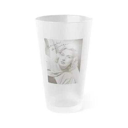 Ann Savage #34 (Vintage Female Icon) Frosted Pint Glass 16oz 16oz Frosted - Go Mug Yourself