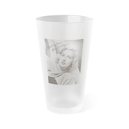 Ann Savage #34 (Vintage Female Icon) Frosted Pint Glass 16oz 16oz Frosted - Go Mug Yourself