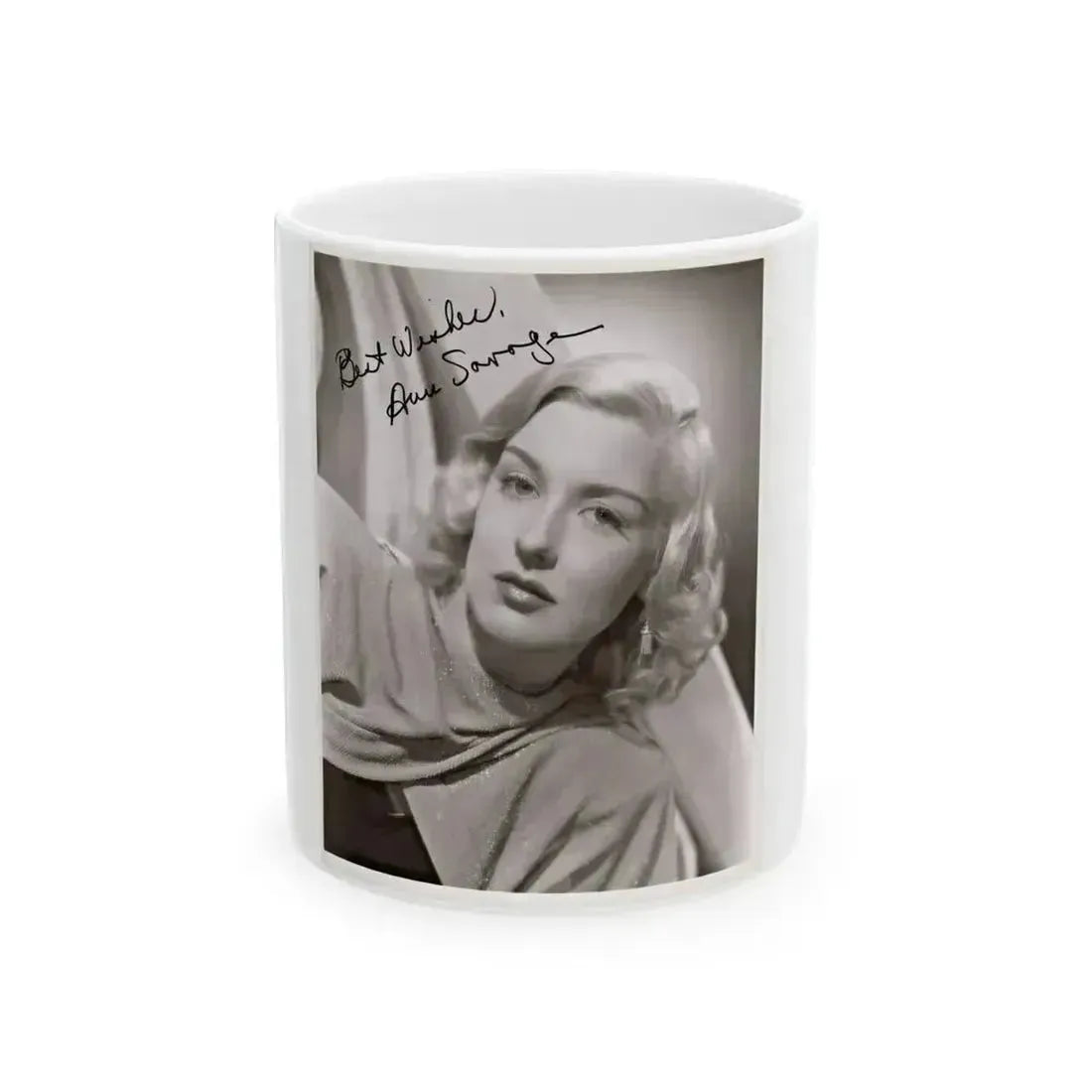 Ann Savage #34 (Vintage Female Icon) White Coffee Mug 11oz - Go Mug Yourself