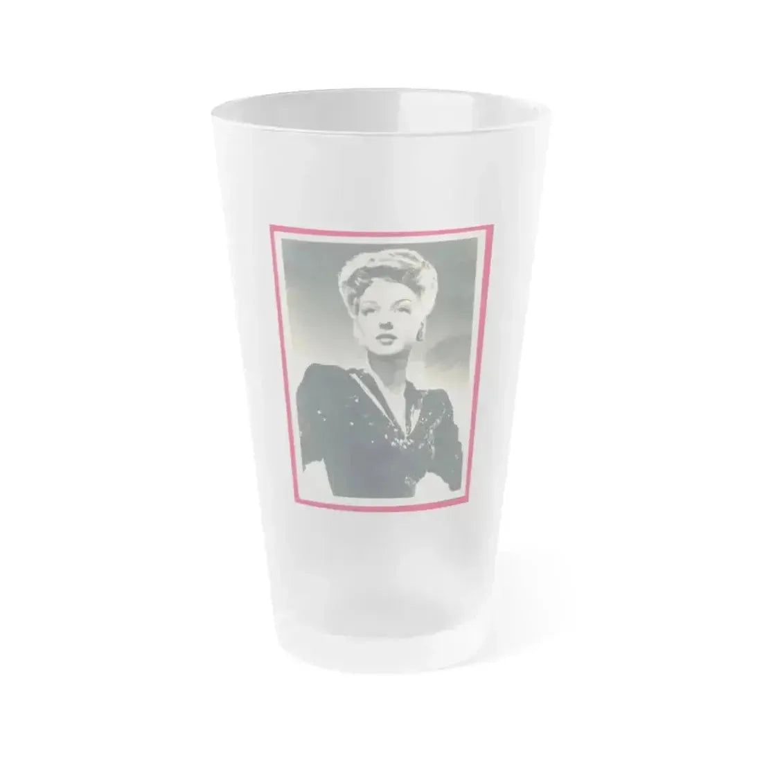 Ann Savage #35 (Vintage Female Icon) Frosted Pint Glass 16oz 16oz Frosted - Go Mug Yourself