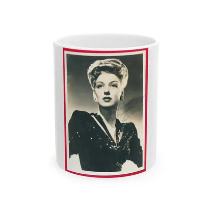 Ann Savage #35 (Vintage Female Icon) White Coffee Mug 11oz - Go Mug Yourself