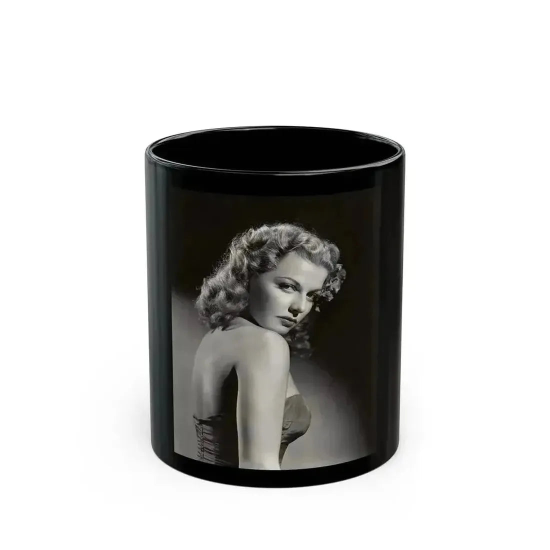 Ann Sheridan #141 (Vintage Female Icon) Black Coffee Mug 11oz - Go Mug Yourself