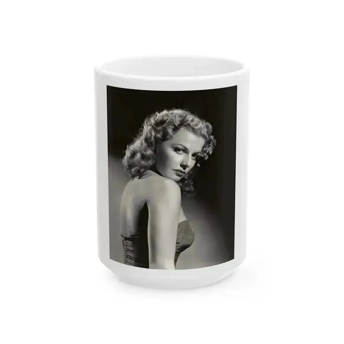 Ann Sheridan #141 (Vintage Female Icon) White Coffee Mug 15oz - Go Mug Yourself