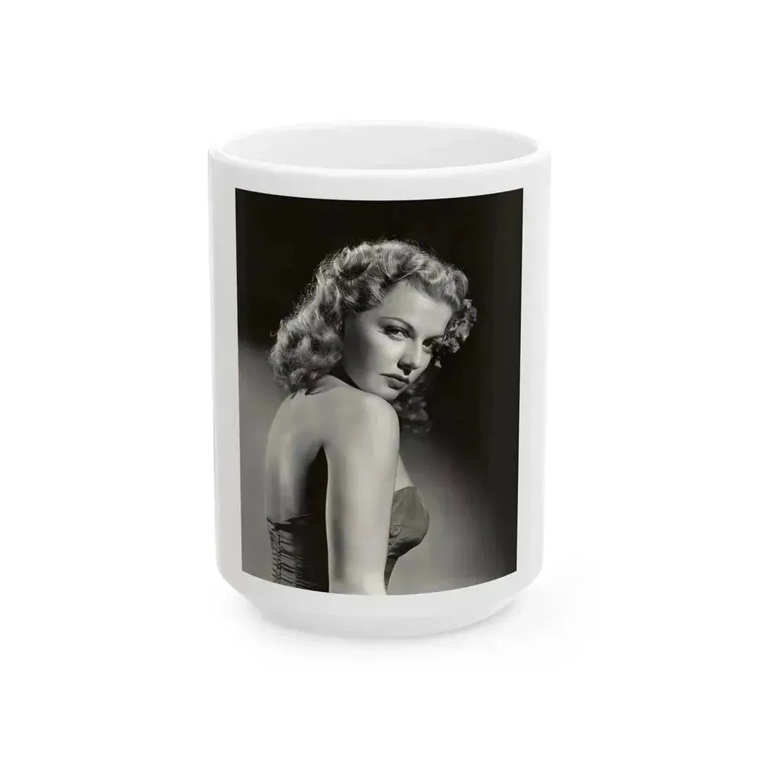 Ann Sheridan #141 (Vintage Female Icon) White Coffee Mug 15oz - Go Mug Yourself