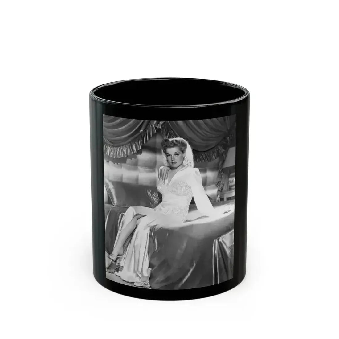 Ann Sheridan #172 (Vintage Female Icon) Black Coffee Mug 11oz - Go Mug Yourself